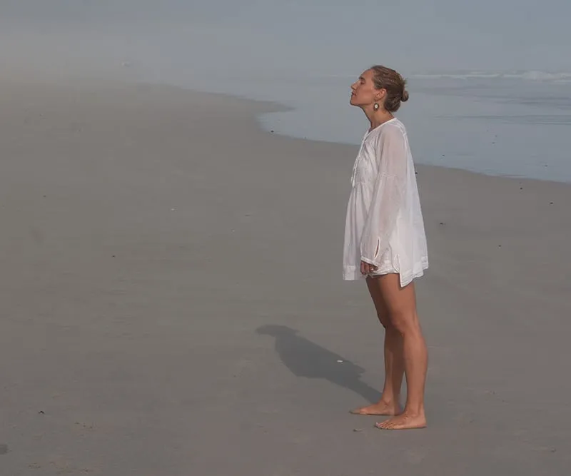 Samantha by the beach
